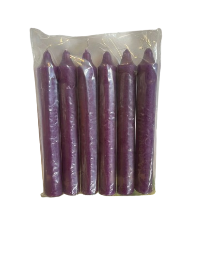 Velas Moradas Pack 6