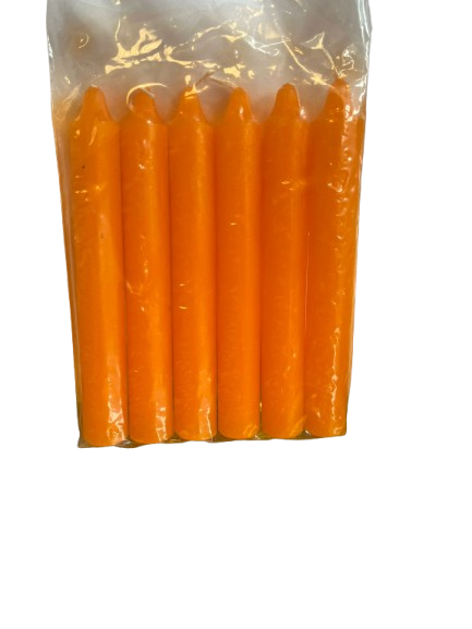 Velas NaranjasPack 6