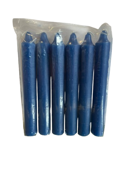 Velas Azul Pack 6