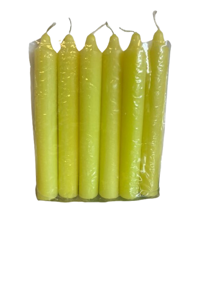 Velas Amarillas Pack 6